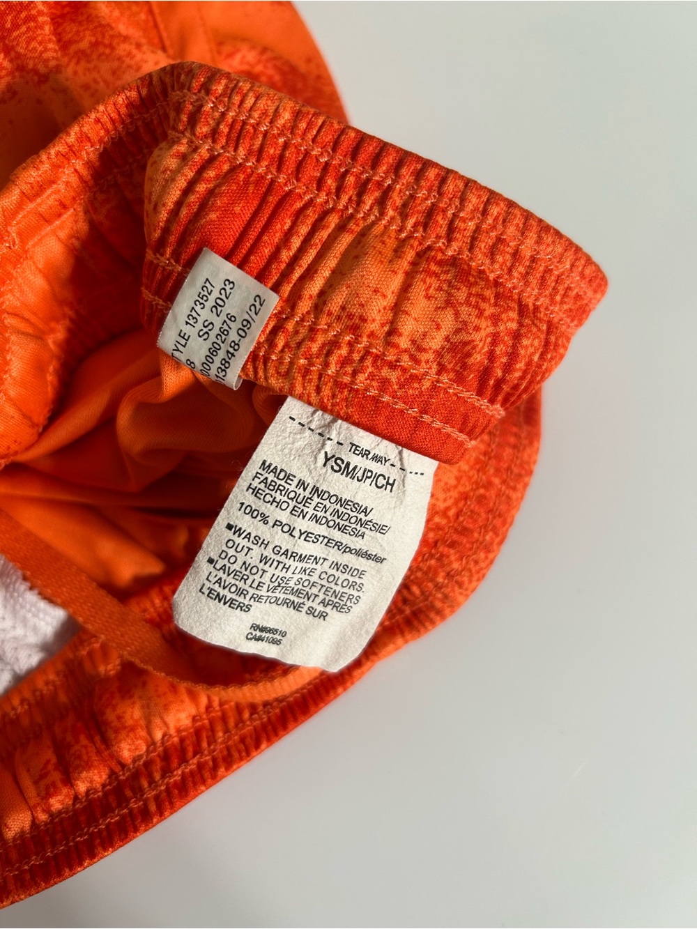 Under Armour Orange Graphic Boy’s Athletic Shorts - Picture 2 of 2